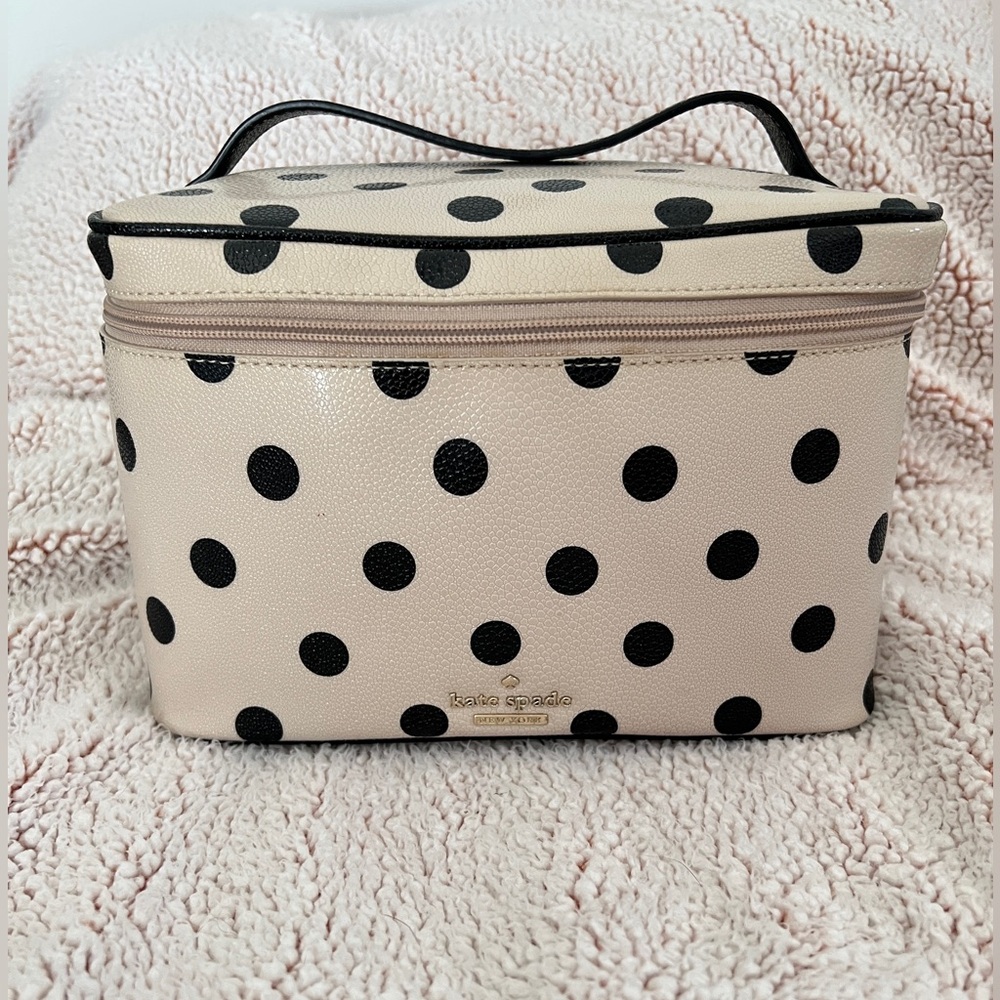 Kate Spade Black and Cream Polka Dot Bag